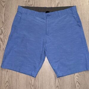 Burnside Light Blue Flat Front Shorts